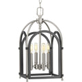 PROGRESS LIGHTING P500038-143 Graphite Westfall Collection Four-light Small Foyer Pendant