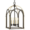 PROGRESS LIGHTING P500039-020 Antique Bronze Westfall Collection Four-light Medium Foyer Pendant