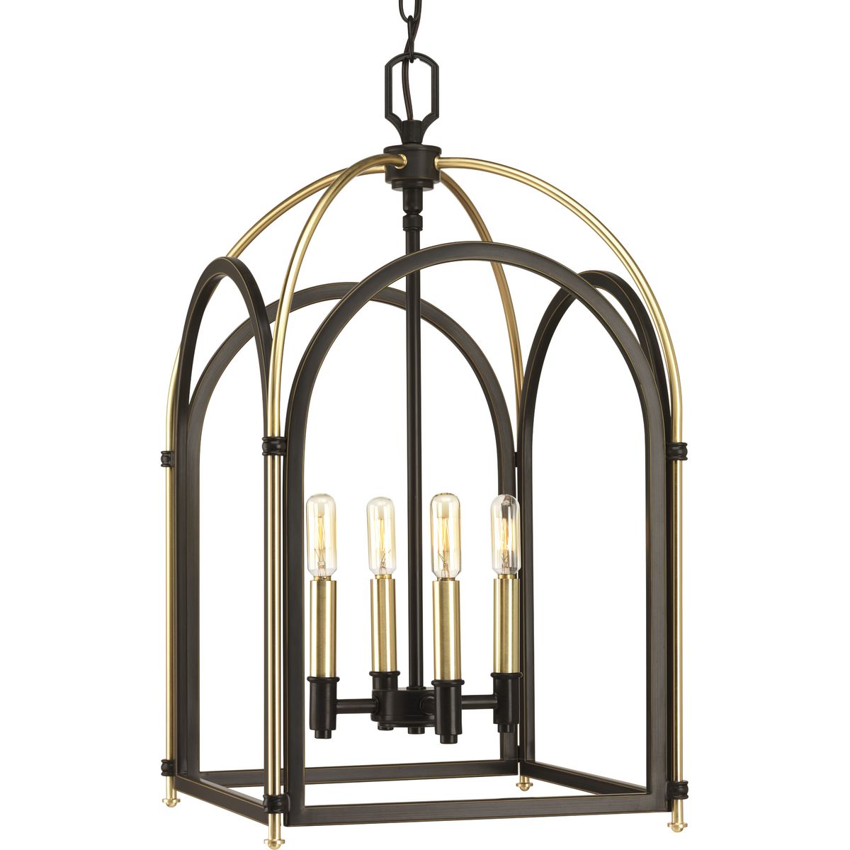 PROGRESS LIGHTING P500039-020 Antique Bronze Westfall Collection Four-light Medium Foyer Pendant