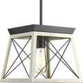 PROGRESS LIGHTING P500041-143 Graphite Briarwood Collection One-Light Graphite Coastal Mini-Pendant Light