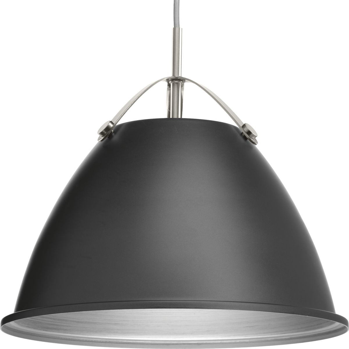 PROGRESS LIGHTING P500052-143 Graphite Tre Collection One-Light Graphite Graphite Metal Shade Coastal Pendant Light