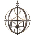 PROGRESS LIGHTING P500068-020 Antique Bronze Brandywine Collection Three-Light Pendant