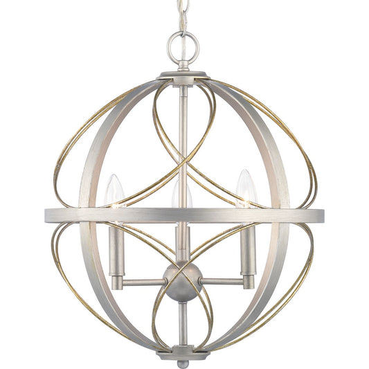 PROGRESS LIGHTING P500068-134 Silver Ridge Brandywine Collection Three-Light Pendant