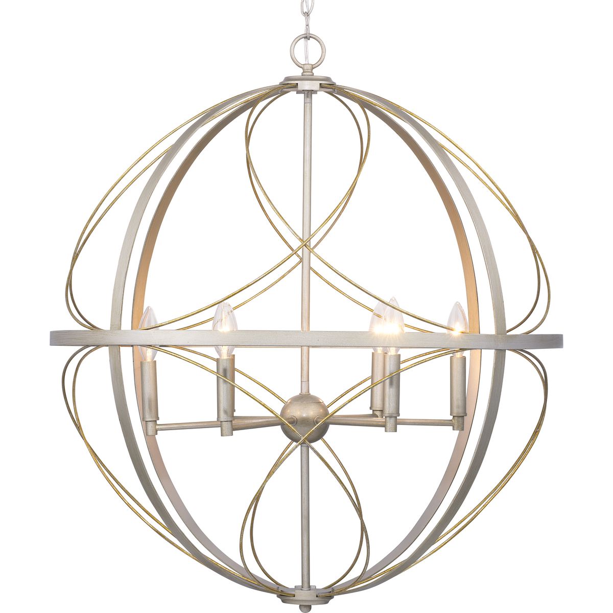 PROGRESS LIGHTING P500069-134 Silver Ridge Brandywine Collection Six-Light Pendant