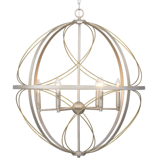PROGRESS LIGHTING P500069-134 Silver Ridge Brandywine Collection Six-Light Pendant