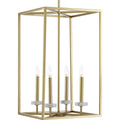 PROGRESS LIGHTING P500105-078 Vintage Gold Palacio Collection Four-Light Pendant