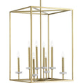 PROGRESS LIGHTING P500106-078 Vintage Gold Palacio Collection Eight-Light Pendant