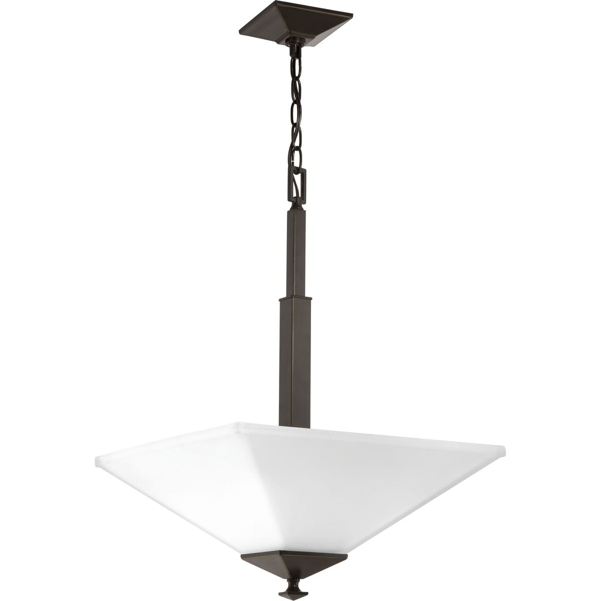 PROGRESS LIGHTING P500126-020 Antique Bronze Clifton Heights Collection Two-Light Inverted Pendant