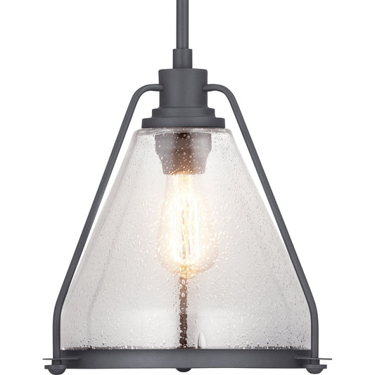 PROGRESS LIGHTING P500135-143 Graphite Range Collection One-Light Pendant