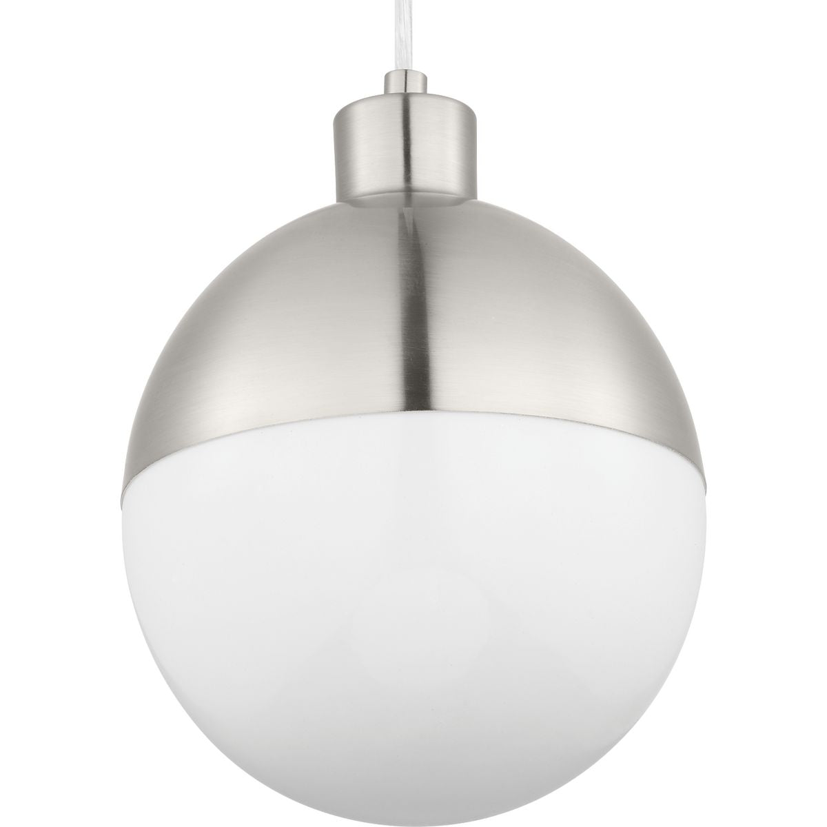 PROGRESS LIGHTING P500147-009-30 Brushed Nickel Globe LED Collection One-Light LED Pendant