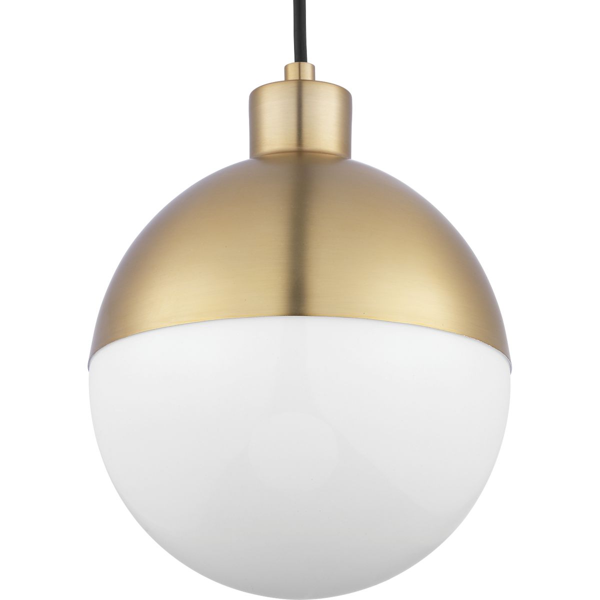 PROGRESS LIGHTING P500147-109-30 Brushed Bronze Globe LED Collection One-Light LED Pendant