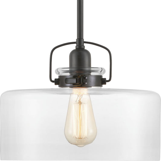 PROGRESS LIGHTING P500152-020 Antique Bronze Calhoun Collection One-Light. Pendant