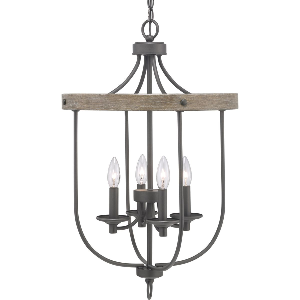 PROGRESS LIGHTING P500157-143 Graphite Gulliver Collection Four-Light Foyer