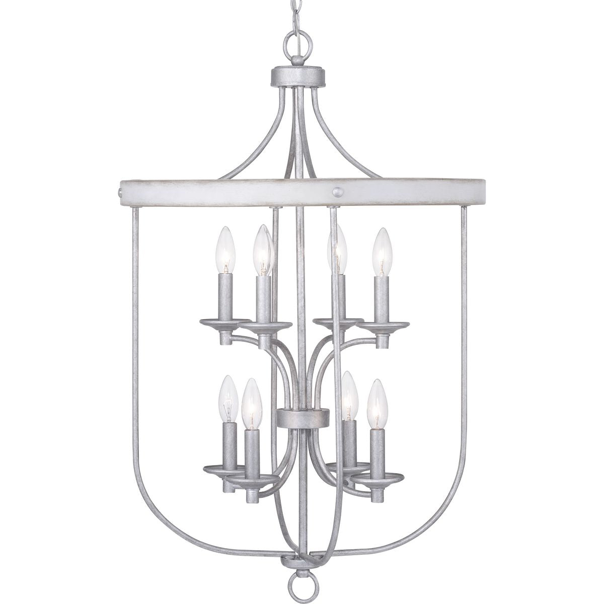 PROGRESS LIGHTING P500158-141 Galvanized Finish Gulliver Collection Eight-Light Foyer