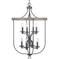 PROGRESS LIGHTING P500158-143 Graphite Gulliver Collection Eight-Light Foyer