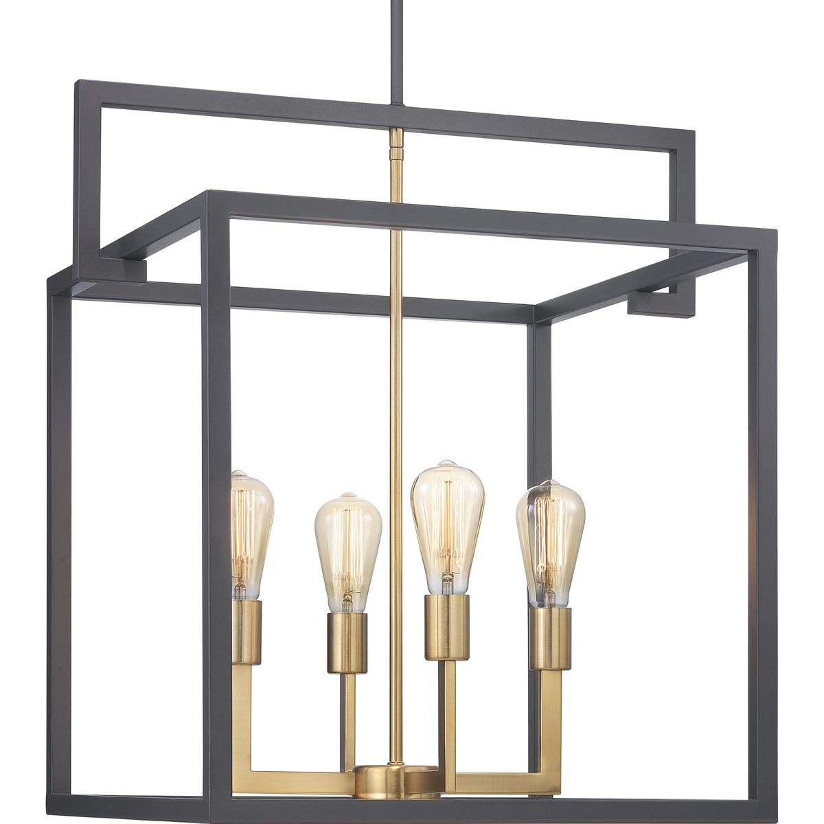 PROGRESS LIGHTING P500168-143 Graphite Blakely Collection Four-Light Pendant