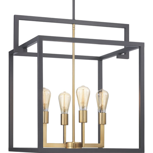 PROGRESS LIGHTING P500168-143 Graphite Blakely Collection Four-Light Pendant