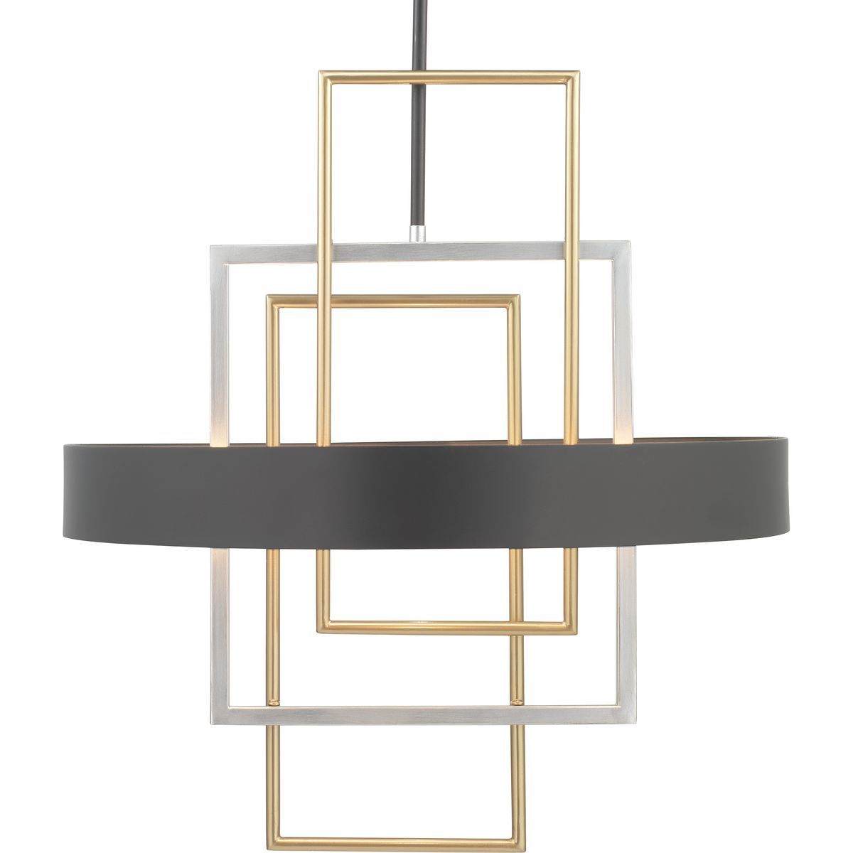 PROGRESS LIGHTING P500174-031 Matte Black Adagio Collection Six-Light Pendant