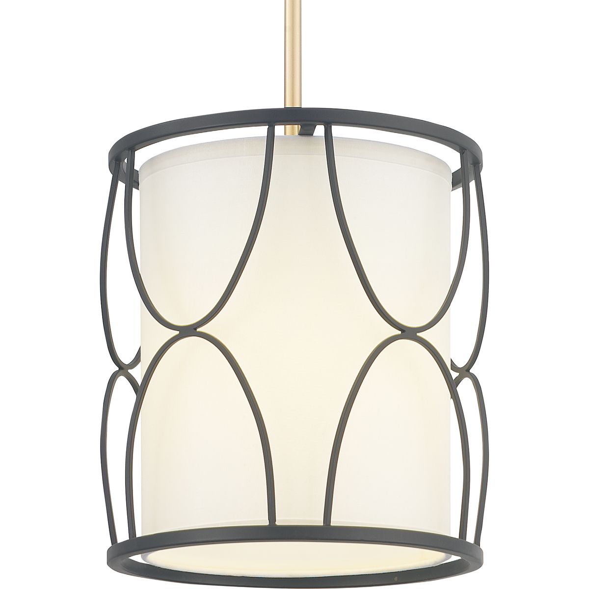 PROGRESS LIGHTING P500176-031 Matte Black Landree Collection One-Light Mini-Pendant