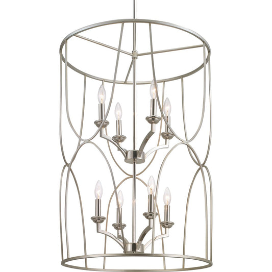 PROGRESS LIGHTING P500177-134 Silver Ridge Landree Collection Eight-Light Foyer