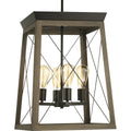 PROGRESS LIGHTING P500178-020 Antique Bronze Briarwood Collection Four-Light Foyer