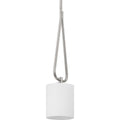 PROGRESS LIGHTING P500180-009 Brushed Nickel Tobin Collection One-Light Mini-Pendant