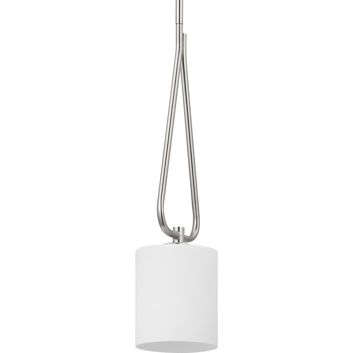 PROGRESS LIGHTING P500180-009 Brushed Nickel Tobin Collection One-Light Mini-Pendant