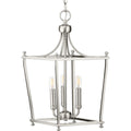 PROGRESS LIGHTING P500213-009 Brushed Nickel Parkhurst Collection Brushed Nickel Three-Light Foyer