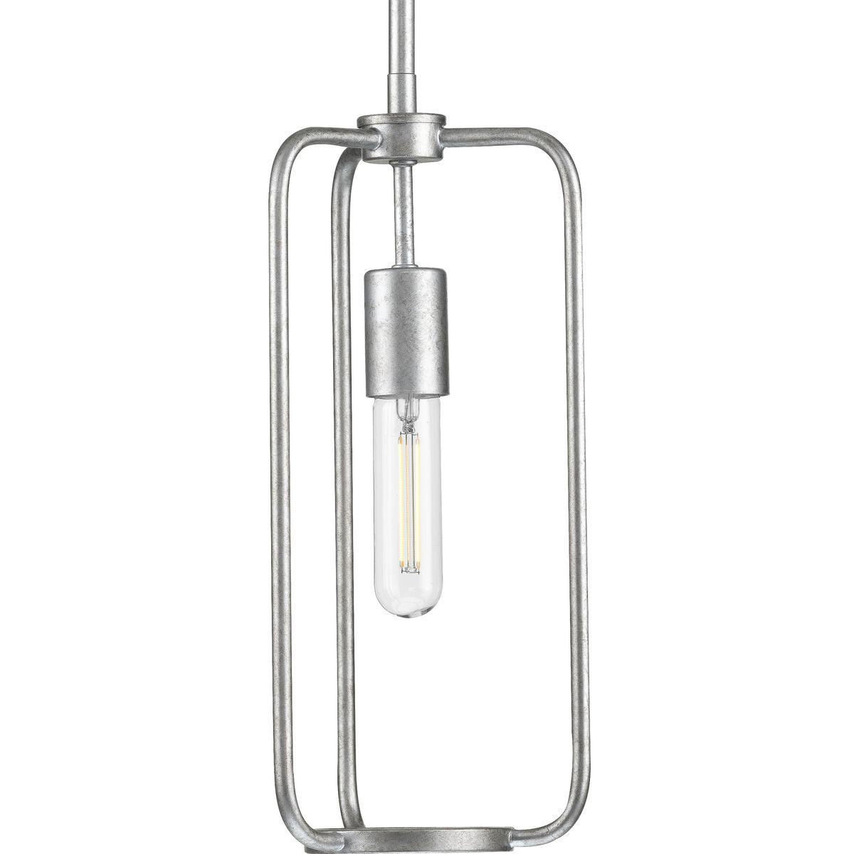 PROGRESS LIGHTING P500223-141 Galvanized Finish Bonn Collection One-Light Galvanized Finish Farmhouse Pendant Light