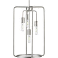 PROGRESS LIGHTING P500224-141 Galvanized Finish Bonn Collection Four-Light Galvanized Finish Farmhouse Pendant Light