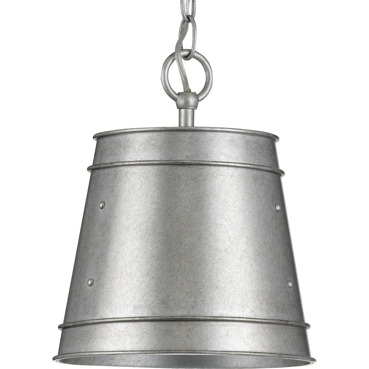 PROGRESS LIGHTING P500226-141 Galvanized Finish Galveston Collection Galvanized One-Light Outdoor Pendant