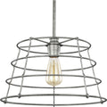 PROGRESS LIGHTING P500282-141 Galvanized Finish Chambers Collection One-Light Galvanized Finish Farmhouse Pendant Light