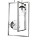 PROGRESS LIGHTING P500284-009 Brushed Nickel Atwell Collection Two-Light Brushed Nickel Clear Glass Luxe Pendant Light
