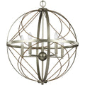 PROGRESS LIGHTING P500287-134 Silver Ridge Brandywine Collection Five-Light Silver Ridge Farmhouse Pendant Light