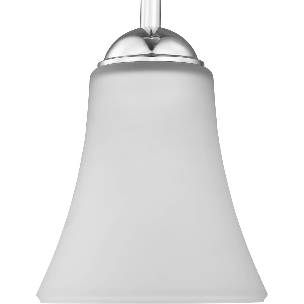 PROGRESS LIGHTING P500288-015 Polished Chrome Classic Collection One-Light Polished Chrome Etched Glass Traditional Pendant Light