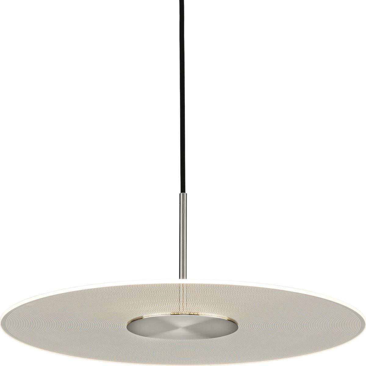 PROGRESS LIGHTING P500318-009-30 Brushed Nickel Spoke LED Collection Brushed Nickel Modern Style Hanging Pendant Light
