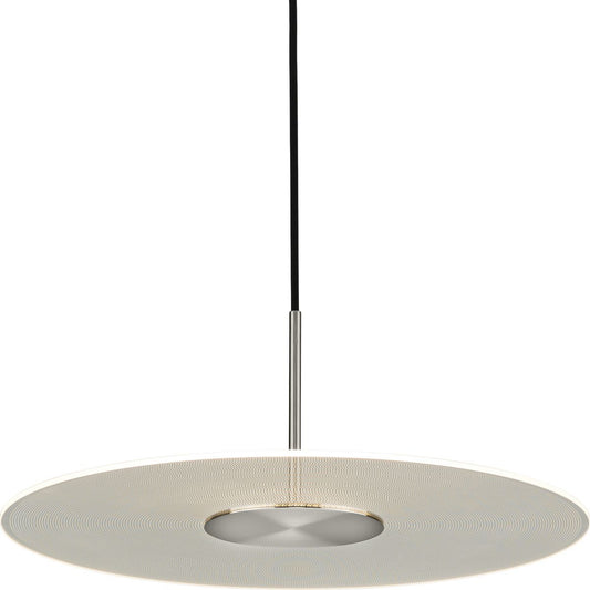 PROGRESS LIGHTING P500318-009-30 Brushed Nickel Spoke LED Collection Brushed Nickel Modern Style Hanging Pendant Light