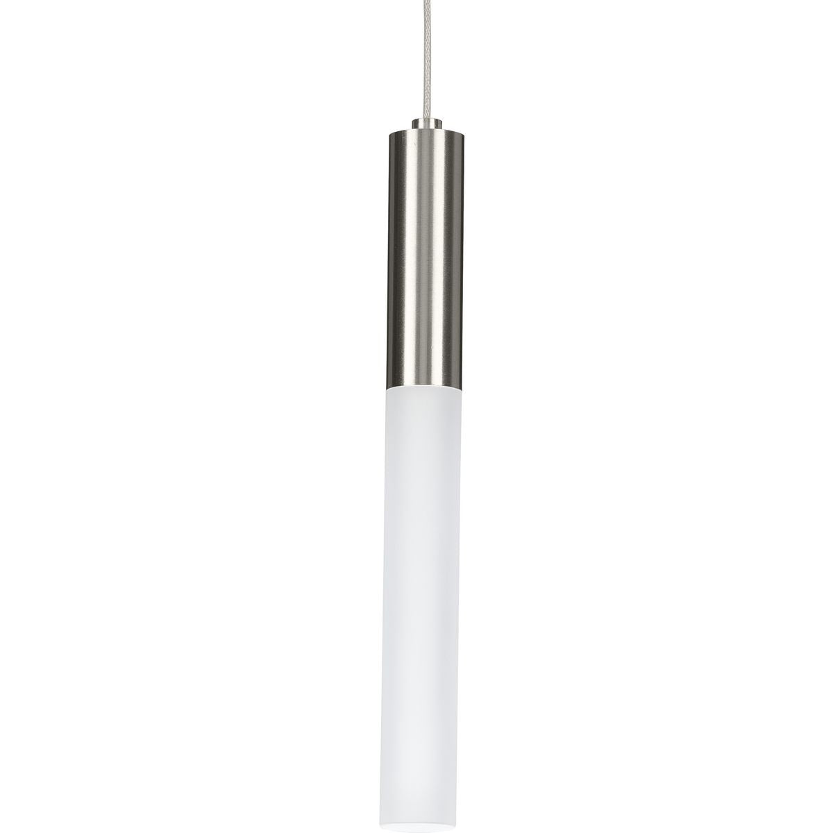 PROGRESS LIGHTING P500321-009-30 Brushed Nickel Kylo LED Collection One-Light Brushed Nickel Modern Style Hanging Pendant Light