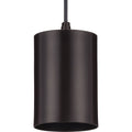 PROGRESS LIGHTING P500355-020 Antique Bronze 5" Antique Bronze Outdoor Aluminum Cylinder Cord-Mount Hanging Light
