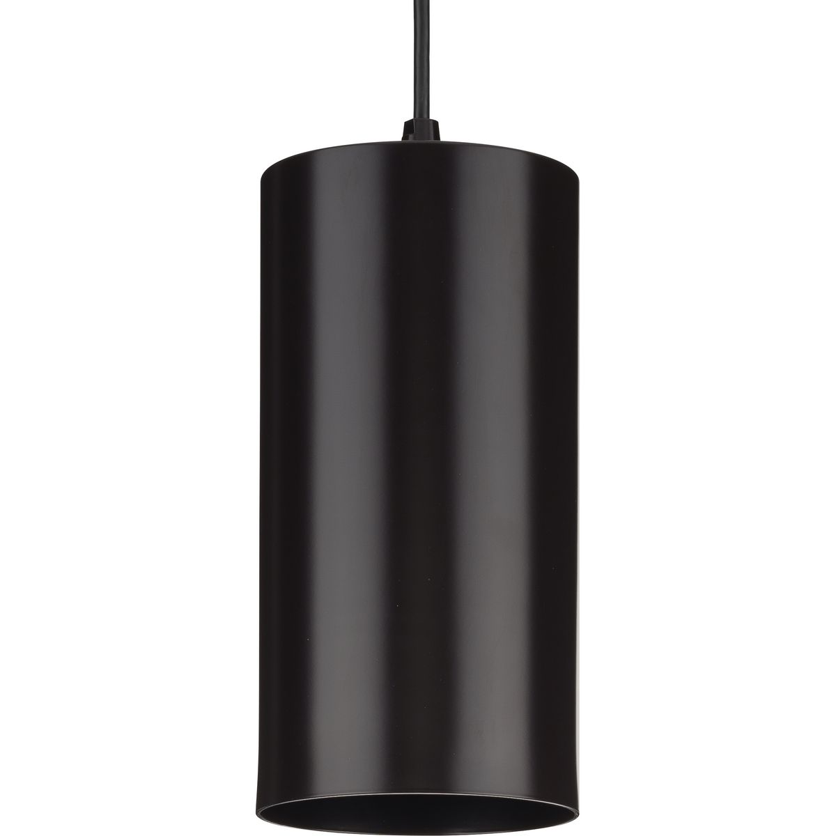 PROGRESS LIGHTING P500356-020 Antique Bronze 6" Antique Bronze Outdoor Aluminum Cylinder Cord-Mount Hanging Light