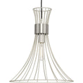 PROGRESS LIGHTING P500365-186 Burnished Nickel Lorin Collection One-Light Mid-Century Modern Metal Pendant Light