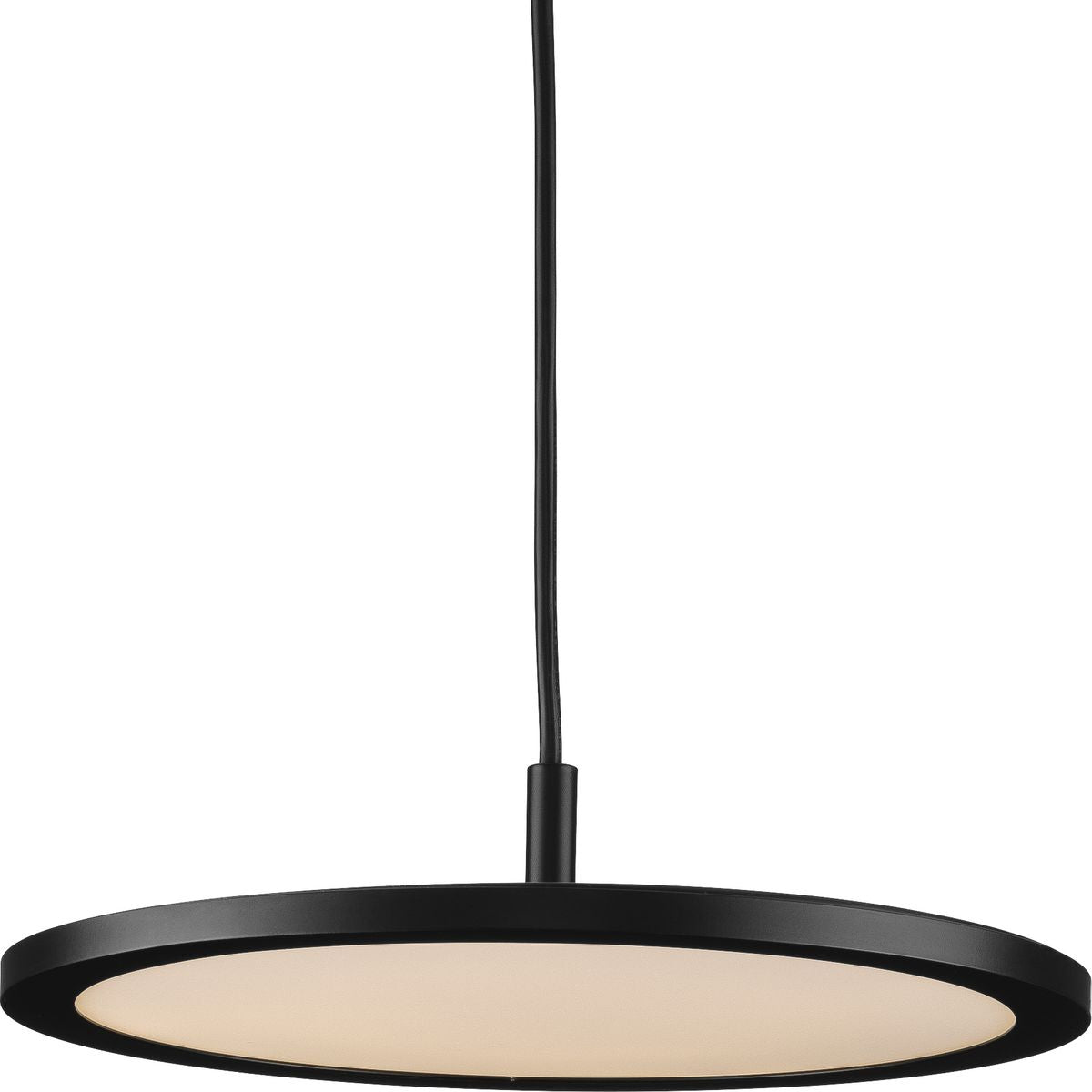 PROGRESS LIGHTING P500366-31M-30 Matte Black Everlume LED Collection Modern Matte Black Pendant