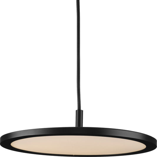 PROGRESS LIGHTING P500366-31M-30 Matte Black Everlume LED Collection Modern Matte Black Pendant