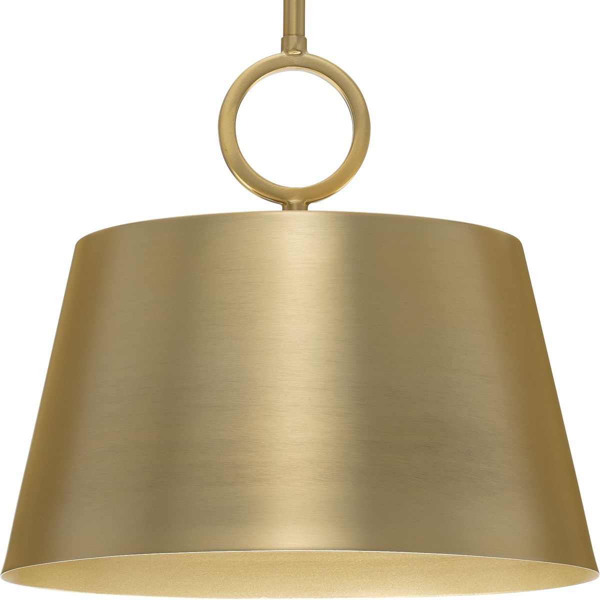 PROGRESS LIGHTING P500367-109 Brushed Bronze Parkhurst Collection One-Light New Traditional Brushed Bronze Metal Pendant Light