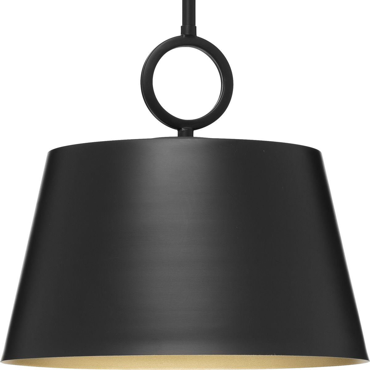 PROGRESS LIGHTING P500367-31M Matte Black Parkhurst Collection One-Light New Traditional Matte Black Metal Pendant Light