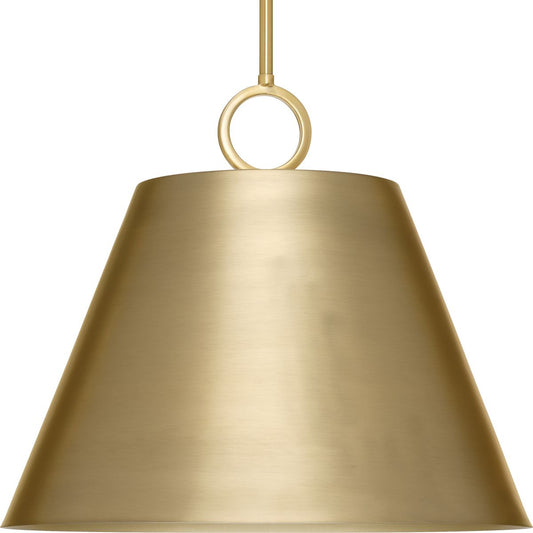 PROGRESS LIGHTING P500368-109 Brushed Bronze Parkhurst Collection Three-Light New Traditional Brushed Bronze Metal Pendant Light