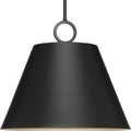 PROGRESS LIGHTING P500368-31M Matte Black Parkhurst Collection Three-Light New Traditional Matte Black Metal Pendant Light