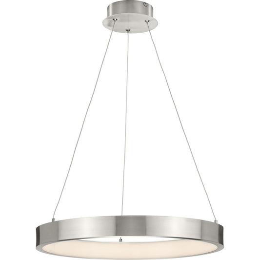 PROGRESS LIGHTING P500369-009-30 Brushed Nickel Inverse LED Collection Modern Brushed Nickel Pendant
