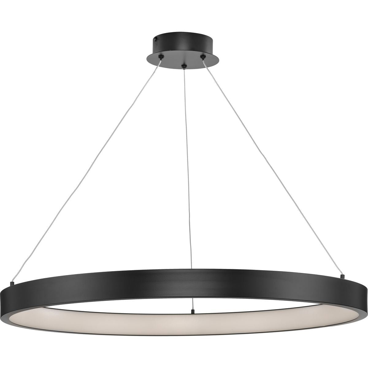 PROGRESS LIGHTING P500370-31M-30 Matte Black Inverse LED Collection Modern Matte Black Pendant