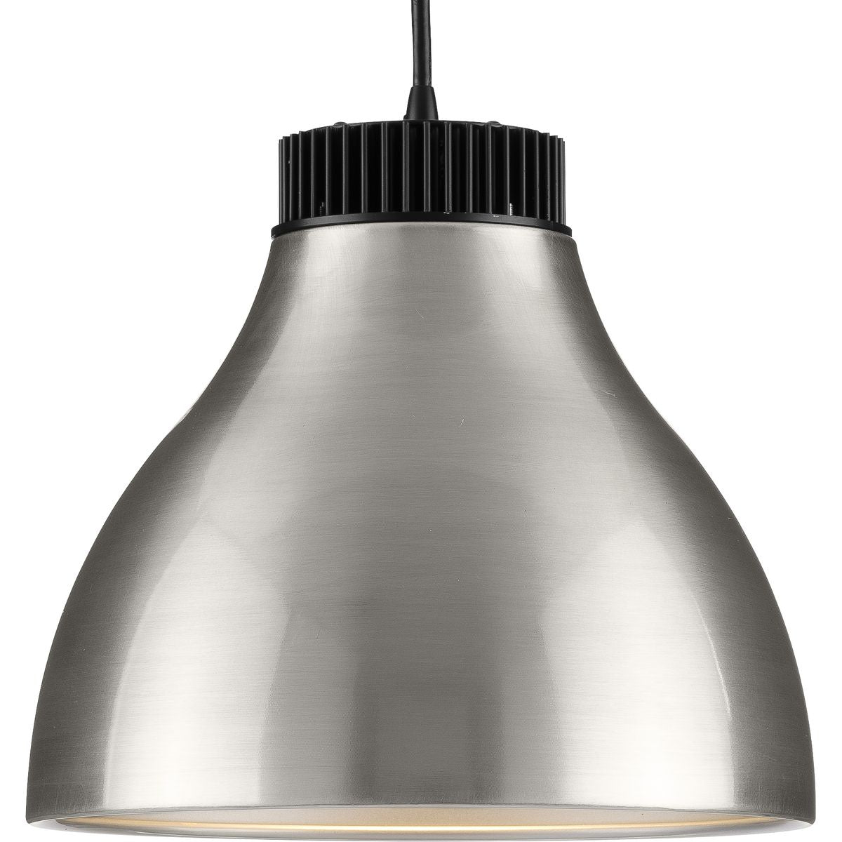 PROGRESS LIGHTING P500372-009-30 Brushed Nickel Radian LED Collection Modern Brushed Nickel Metal Pendant